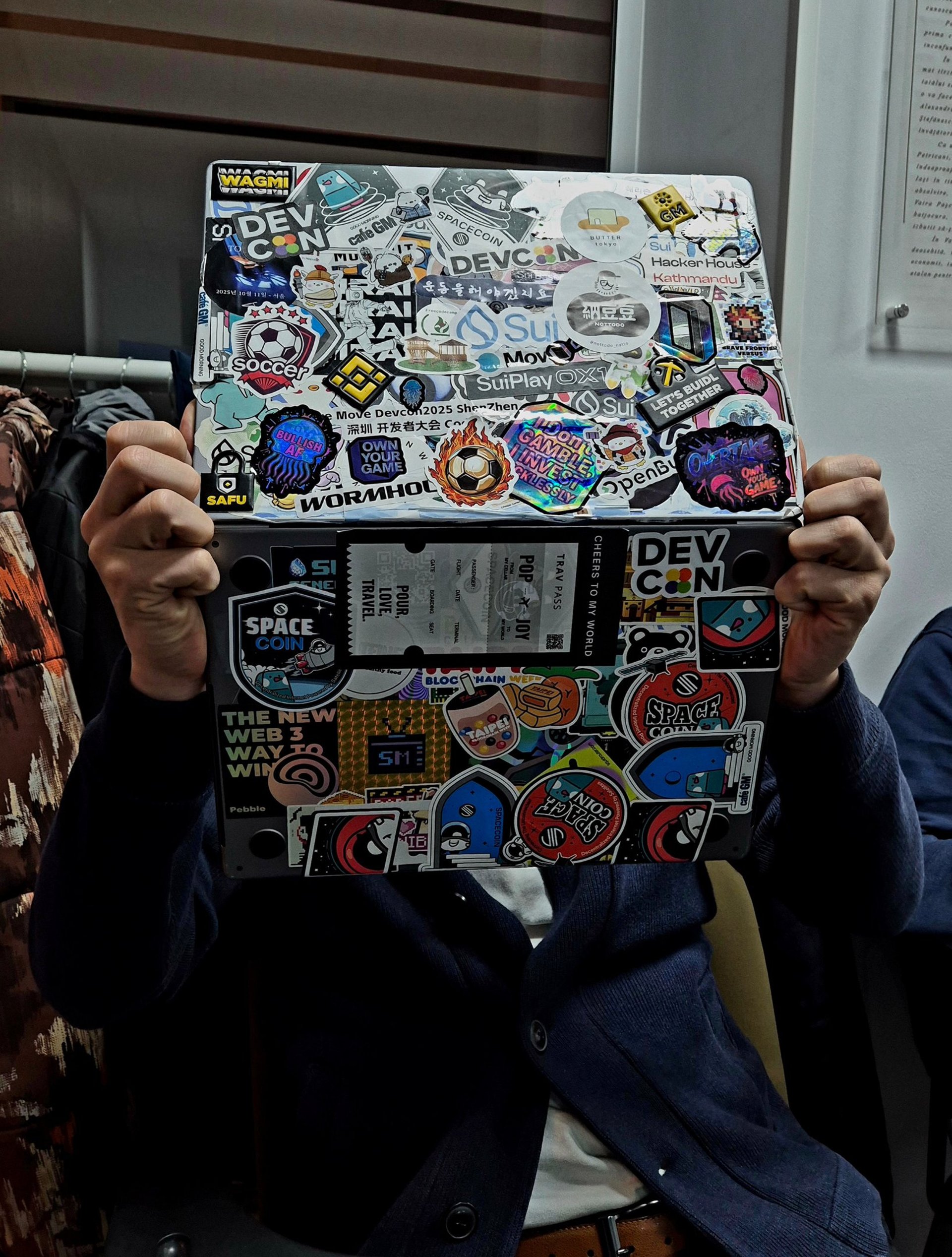 black blue and yellow textile