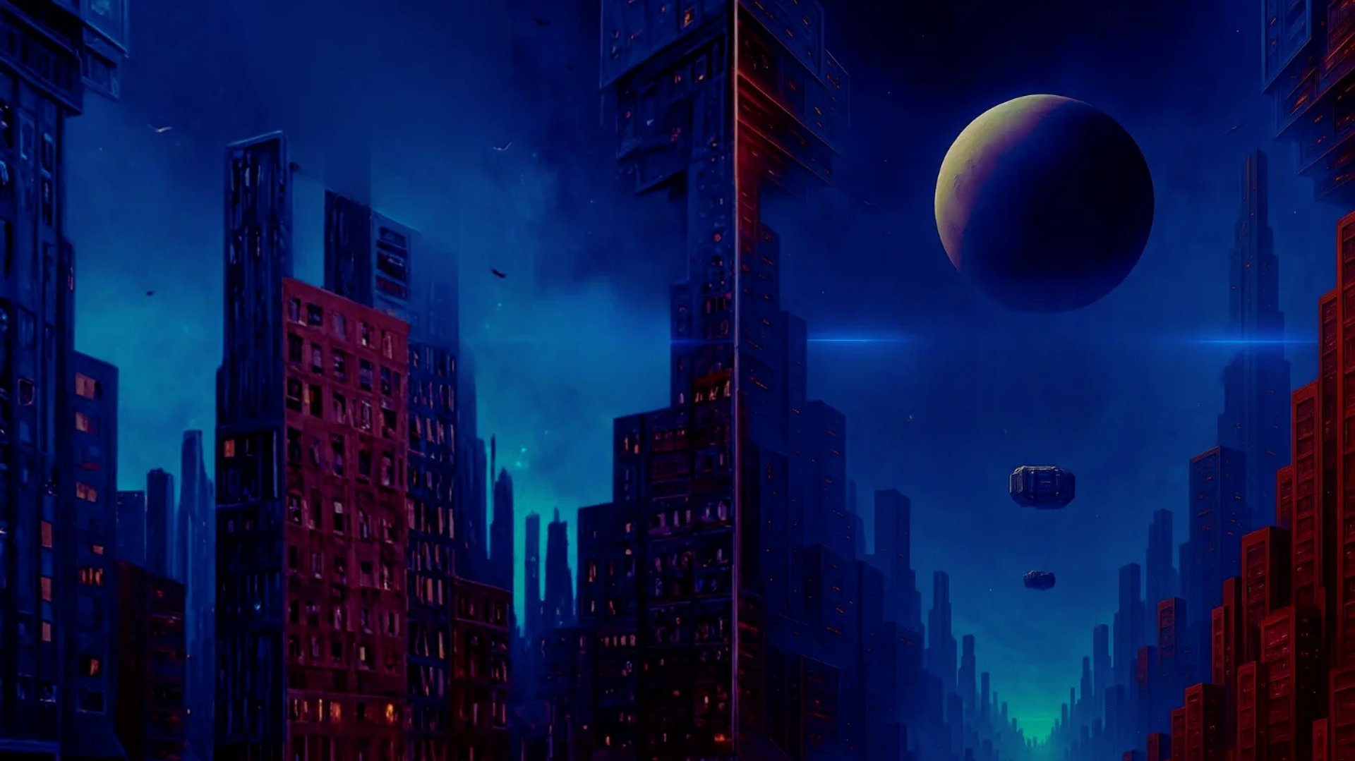 high-rise buildings at night time