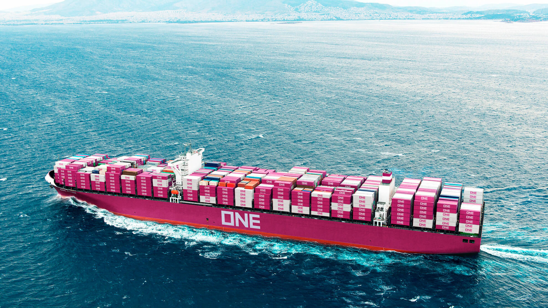 red and blue cargo containers