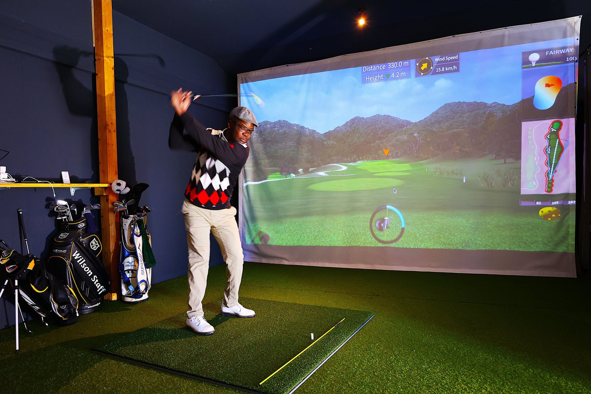 black and brown leather padded tub sofa