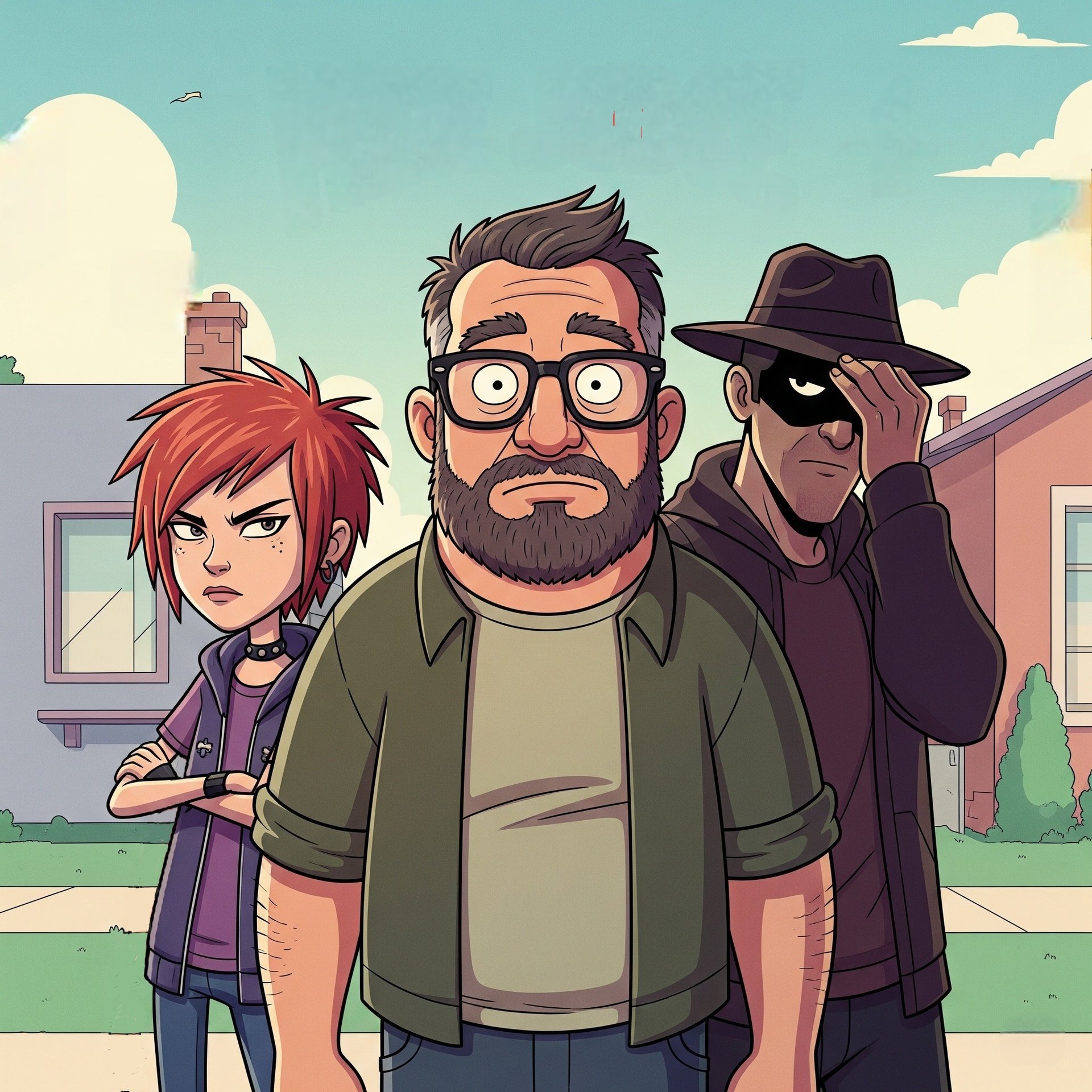 an abstract photo of a curved building with a blue sky in the background