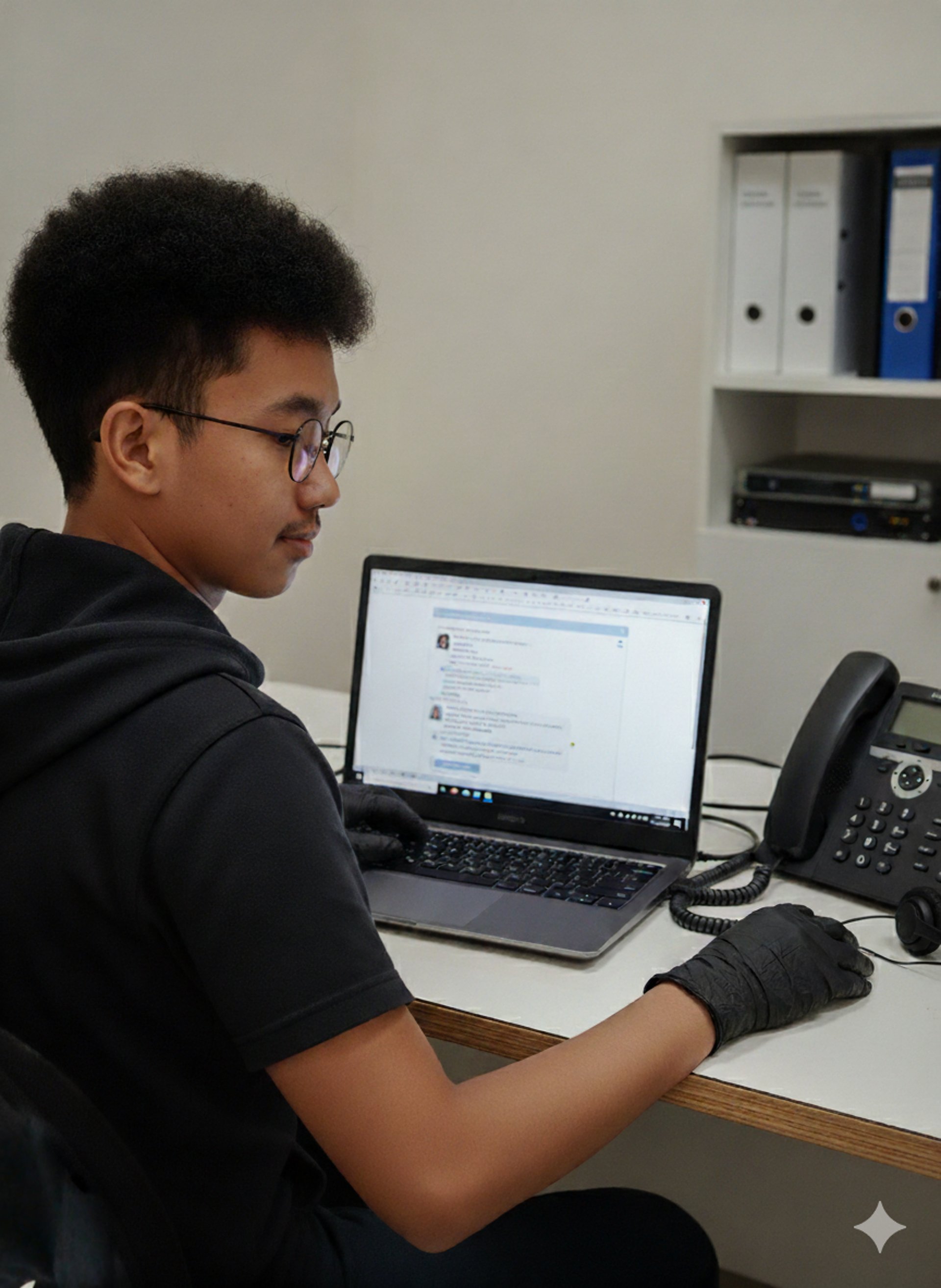 person using smartphone and MacBook