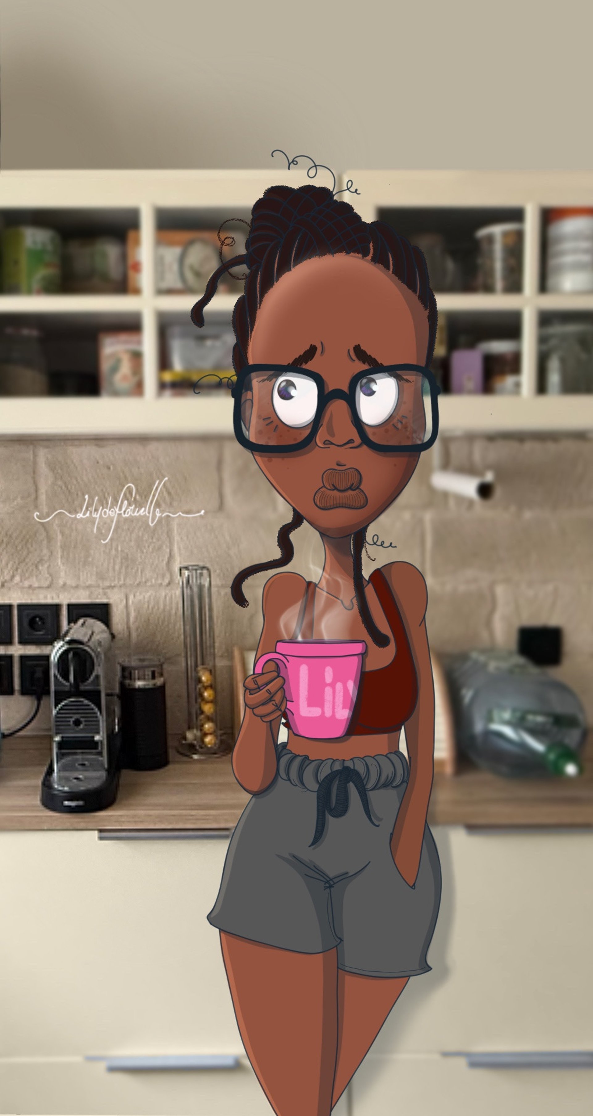 an abstract photo of a curved building with a blue sky in the background