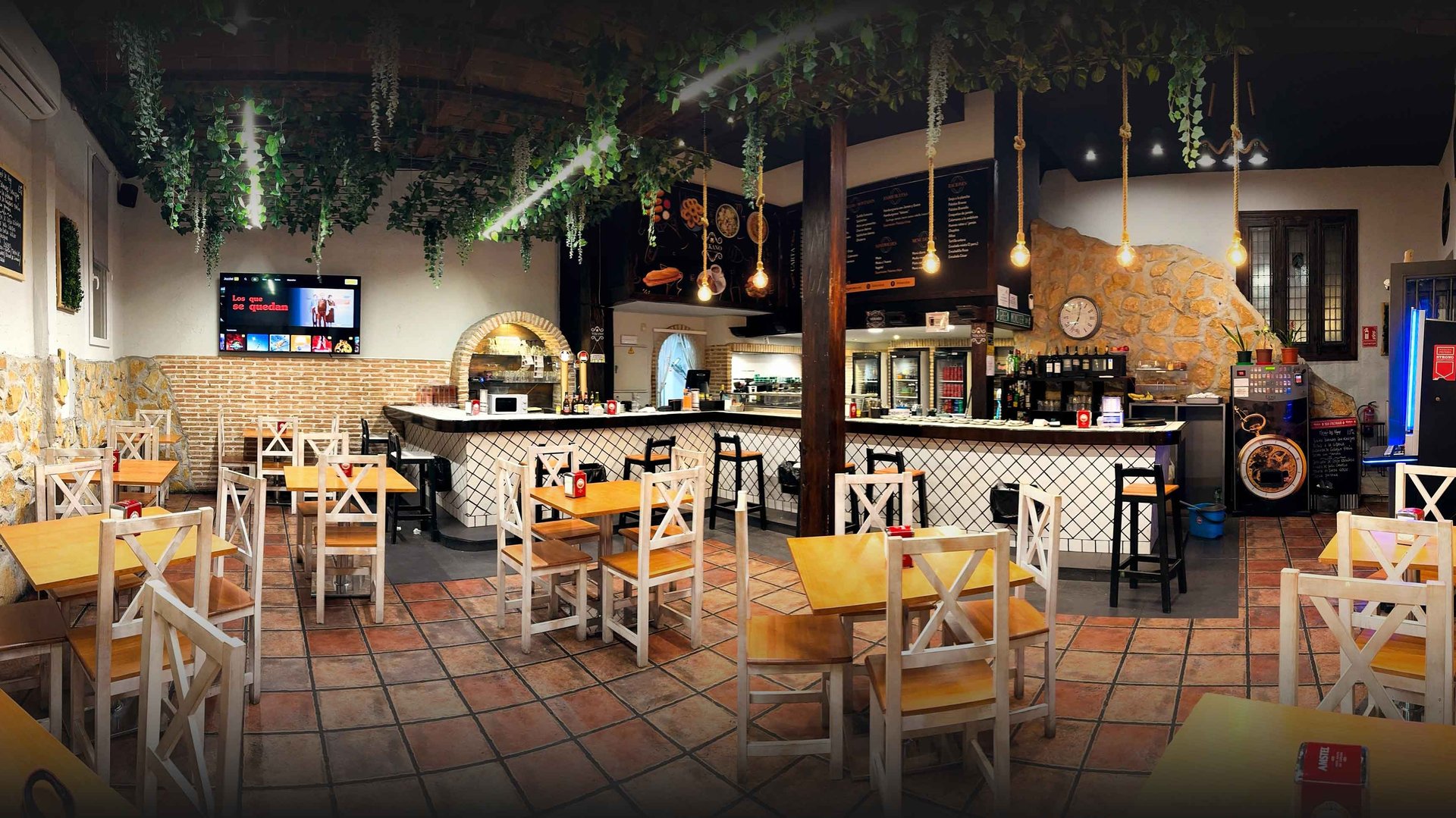 Breakfast spread includes fruit, pastries, and poached eggs.