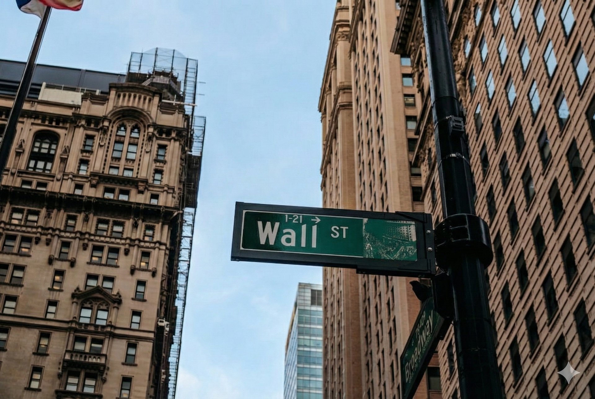 grayscale photo of 1-21 Wall street signage