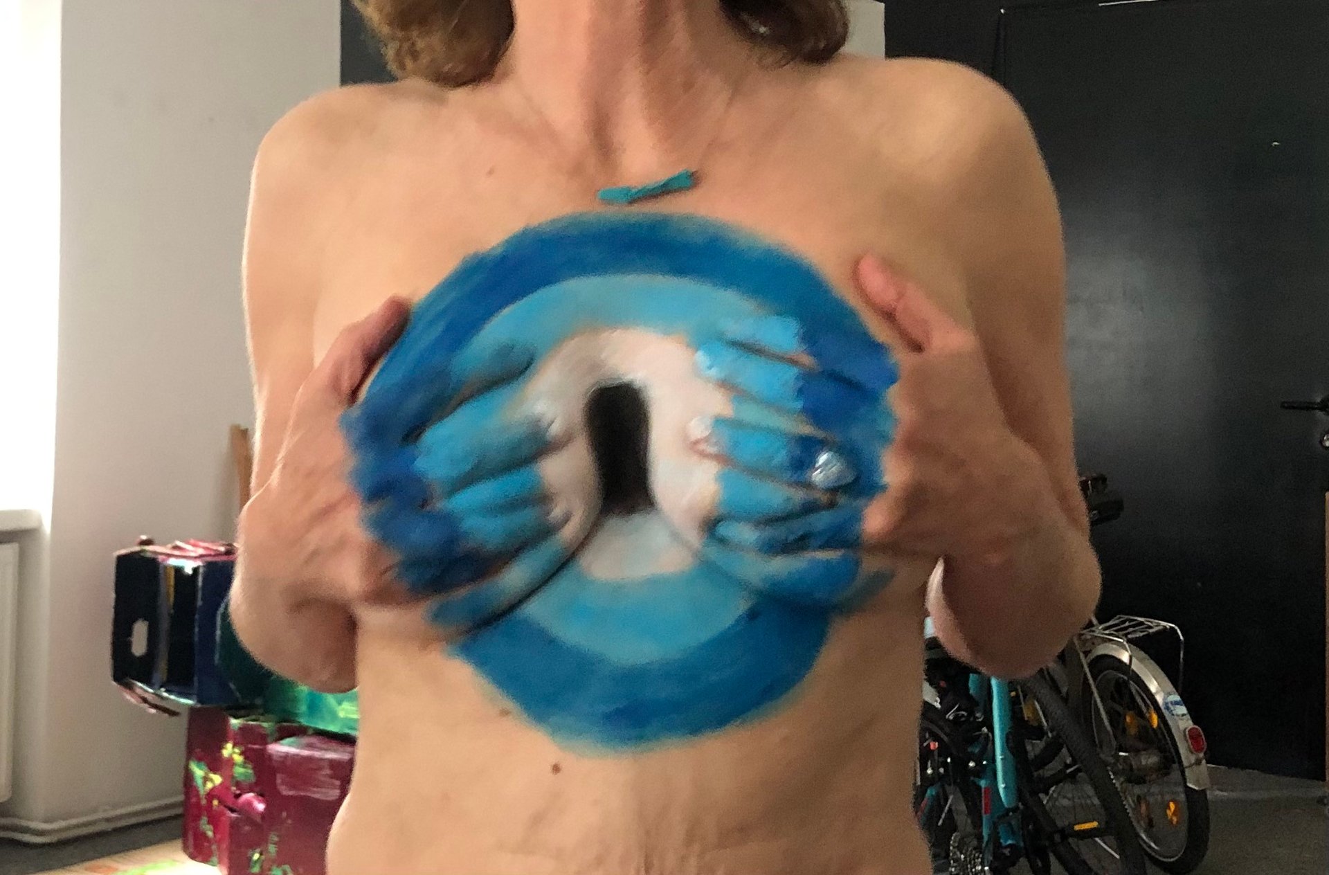 black blue and yellow textile