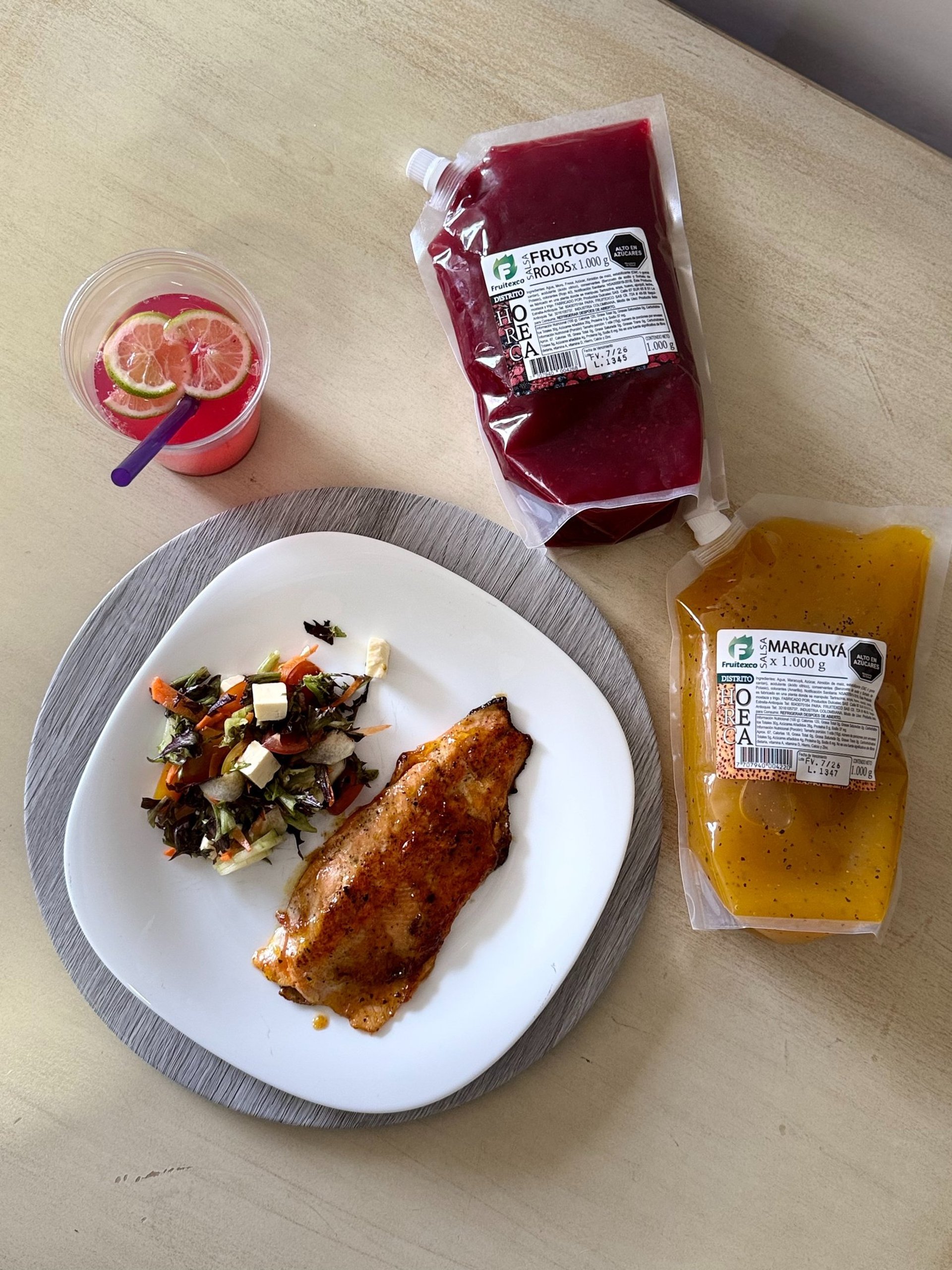 Receta de trucha con salsa de maracuyá