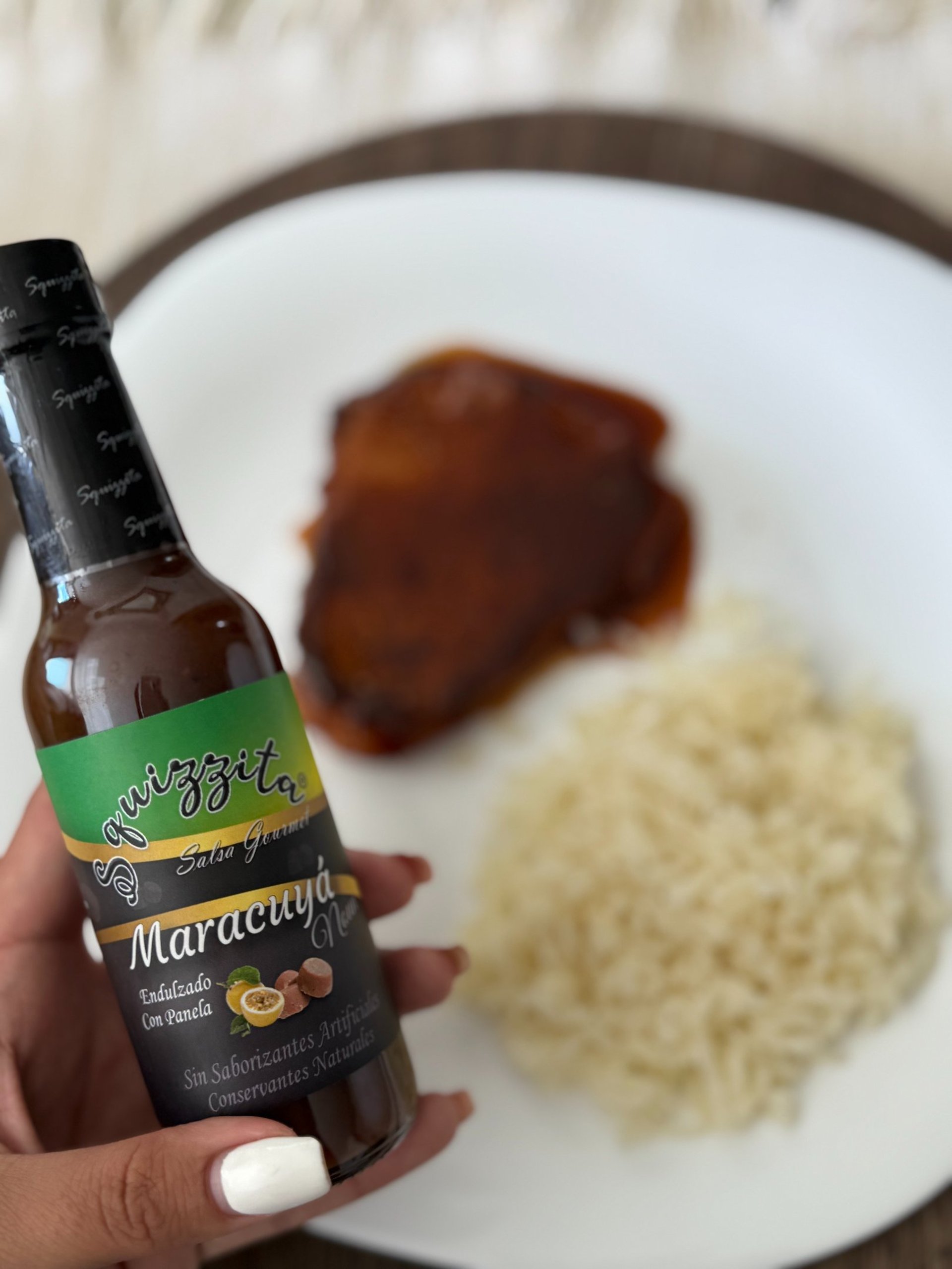 Recetas de cañón de cerdo con salsa de maracuyá en dulzado con panela de la línea squizzita