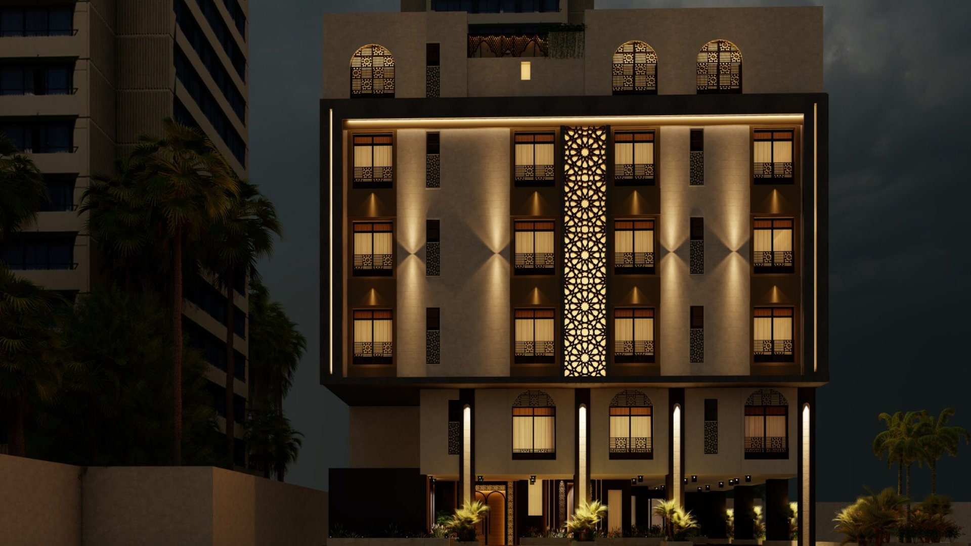 white and yellow painted castle