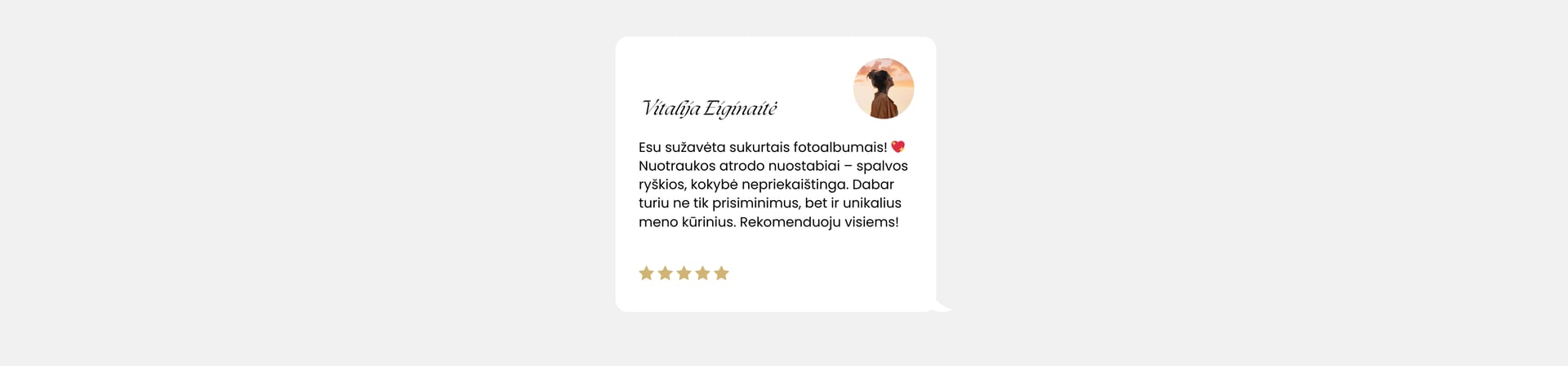 Atsiliepiimai fotooalbumai