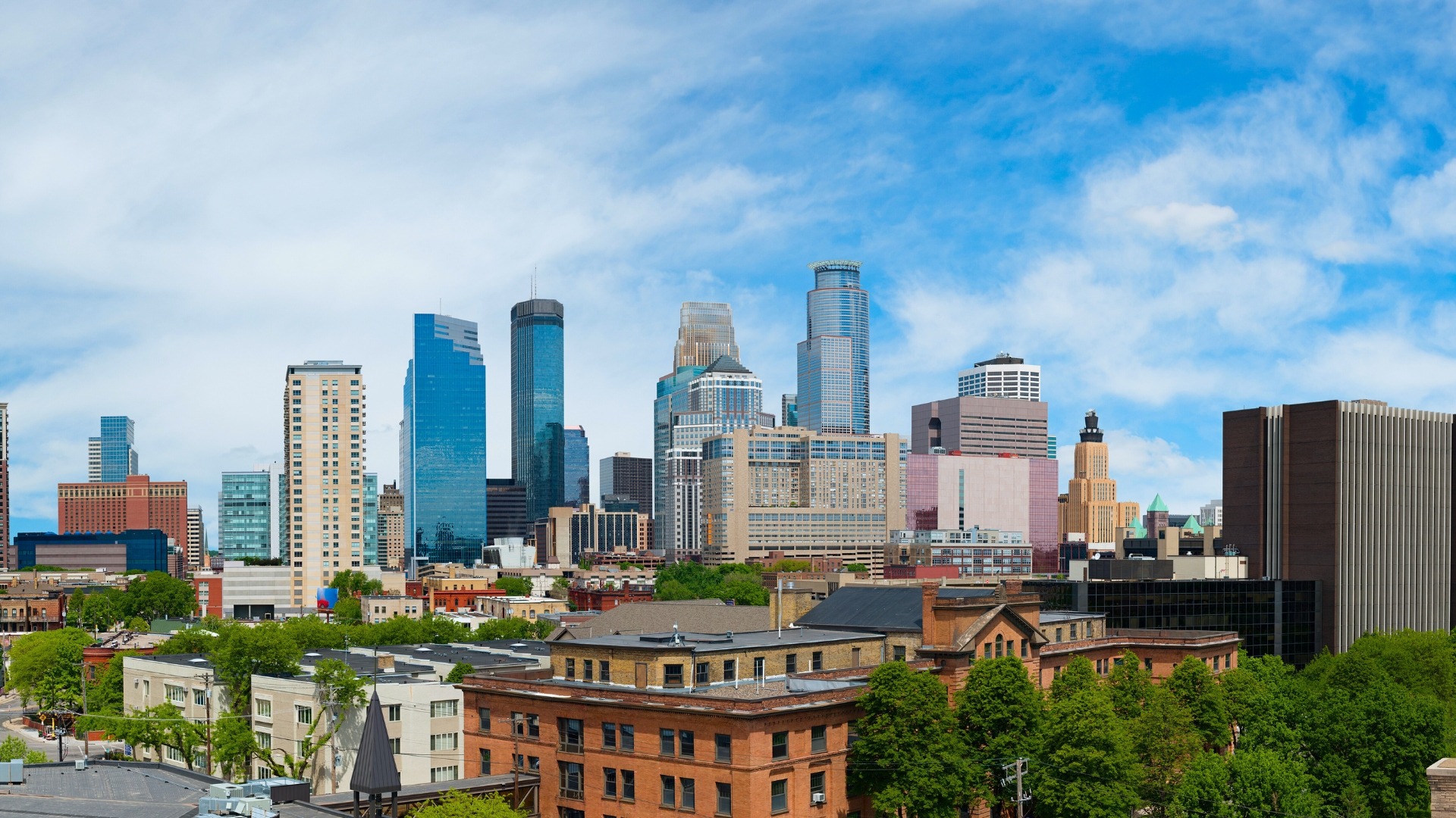 aerial photo of high rise buildings