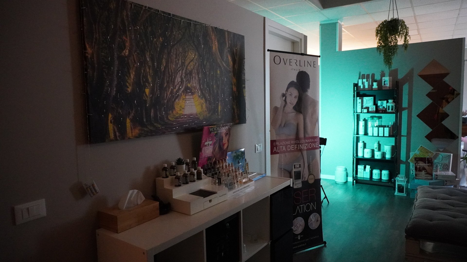 an abstract photo of a curved building with a blue sky in the background
