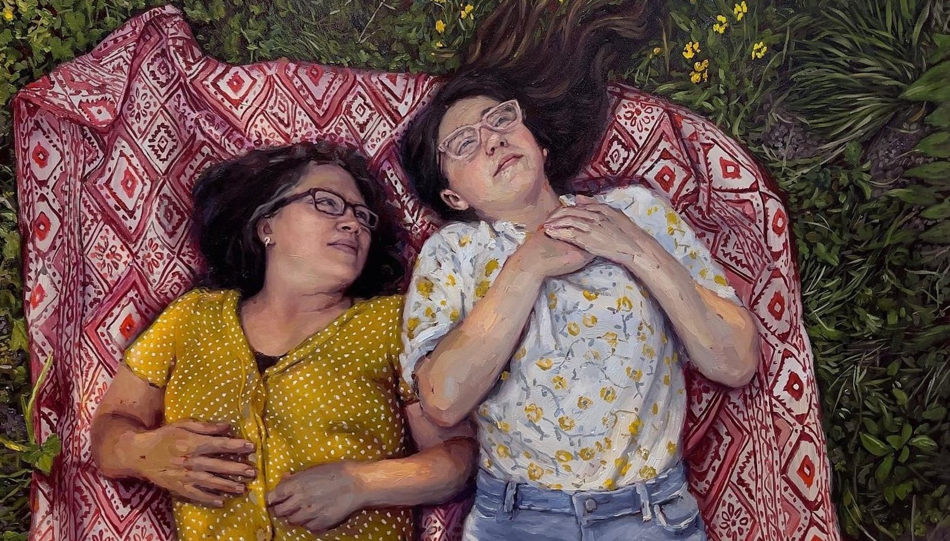 an abstract photo of a curved building with a blue sky in the background