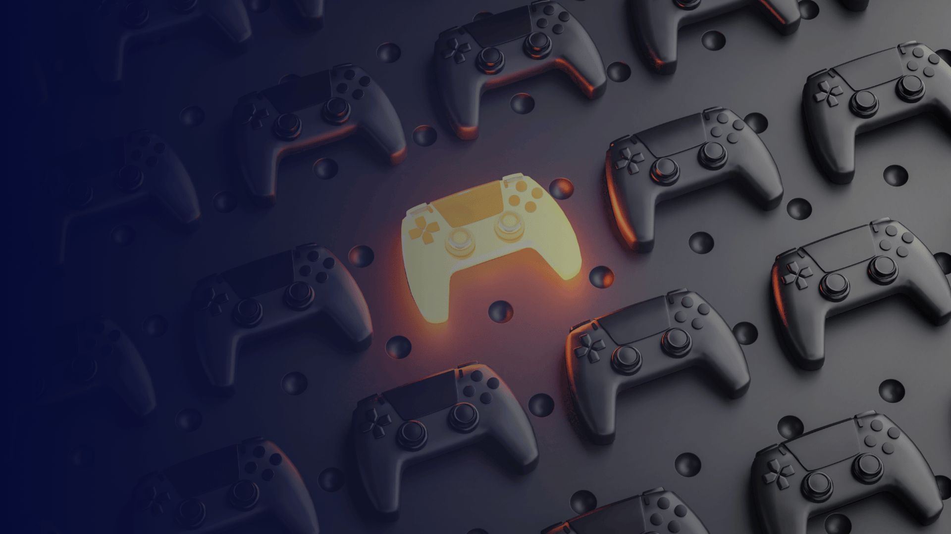 a video game console next to a neon sign