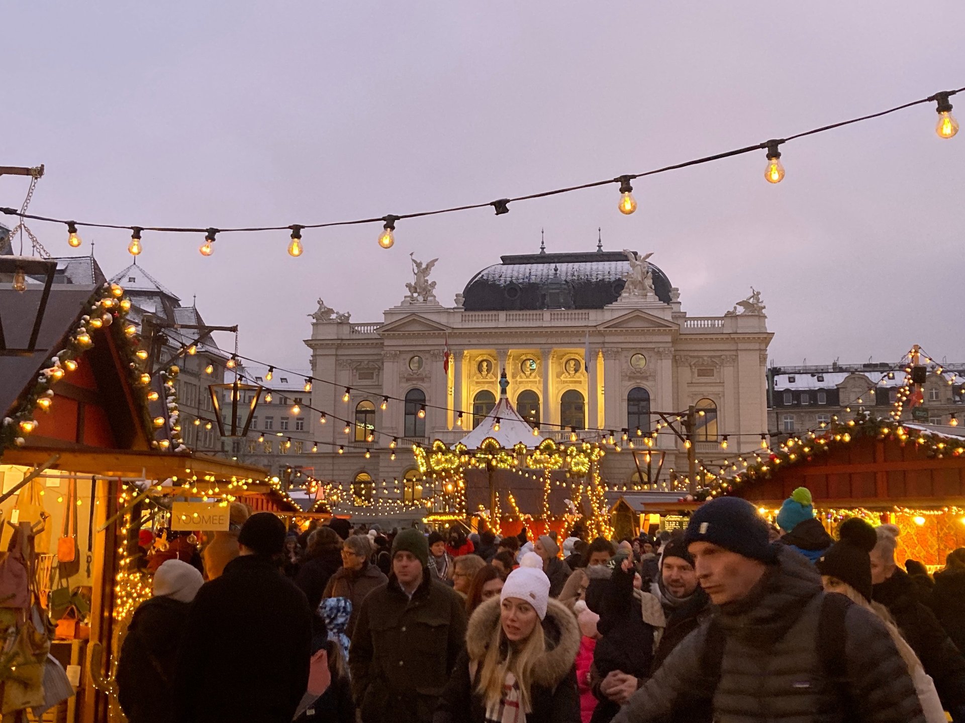 Zurich Christmas markets opera house square
