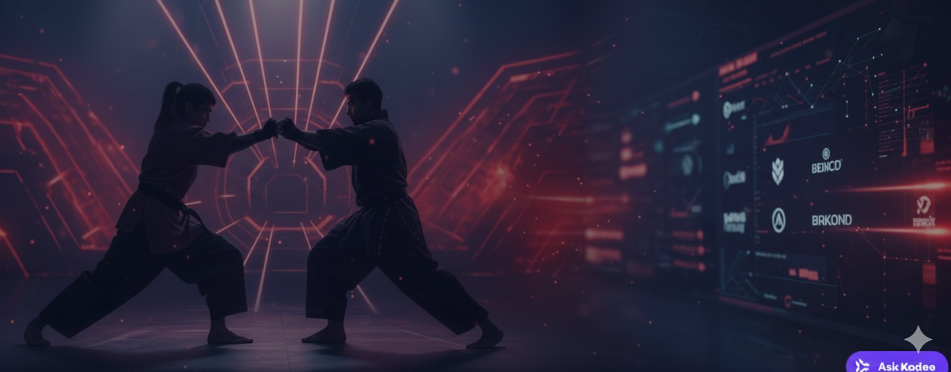 an abstract photo of a curved building with a blue sky in the background