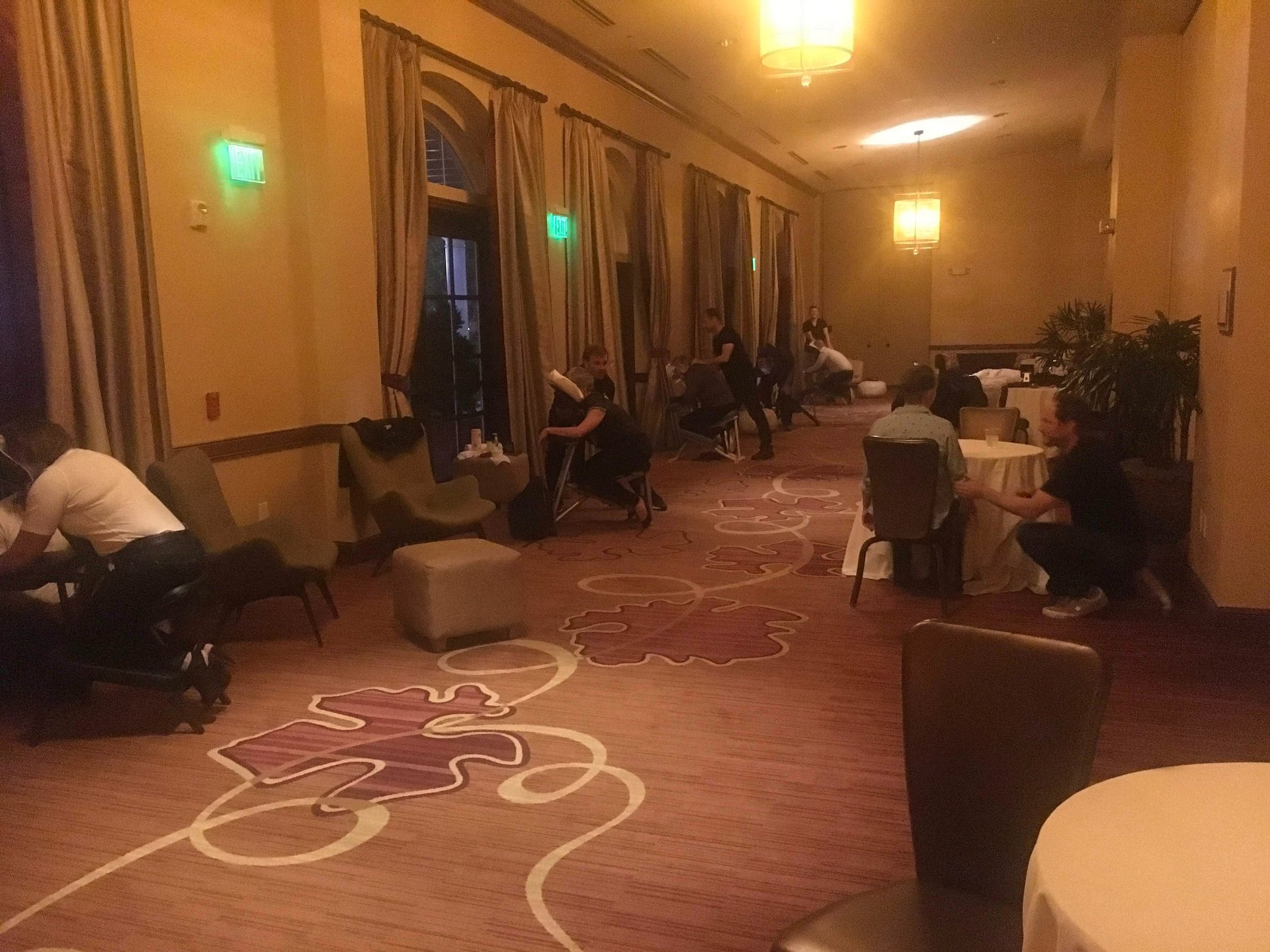 black computer keyboard on brown wooden table