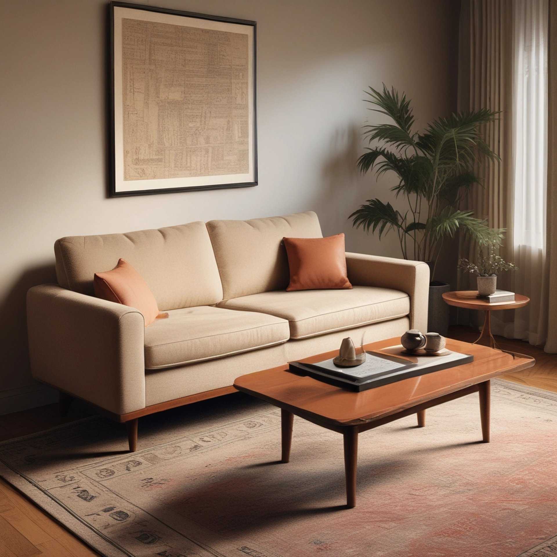 black and brown leather padded tub sofa