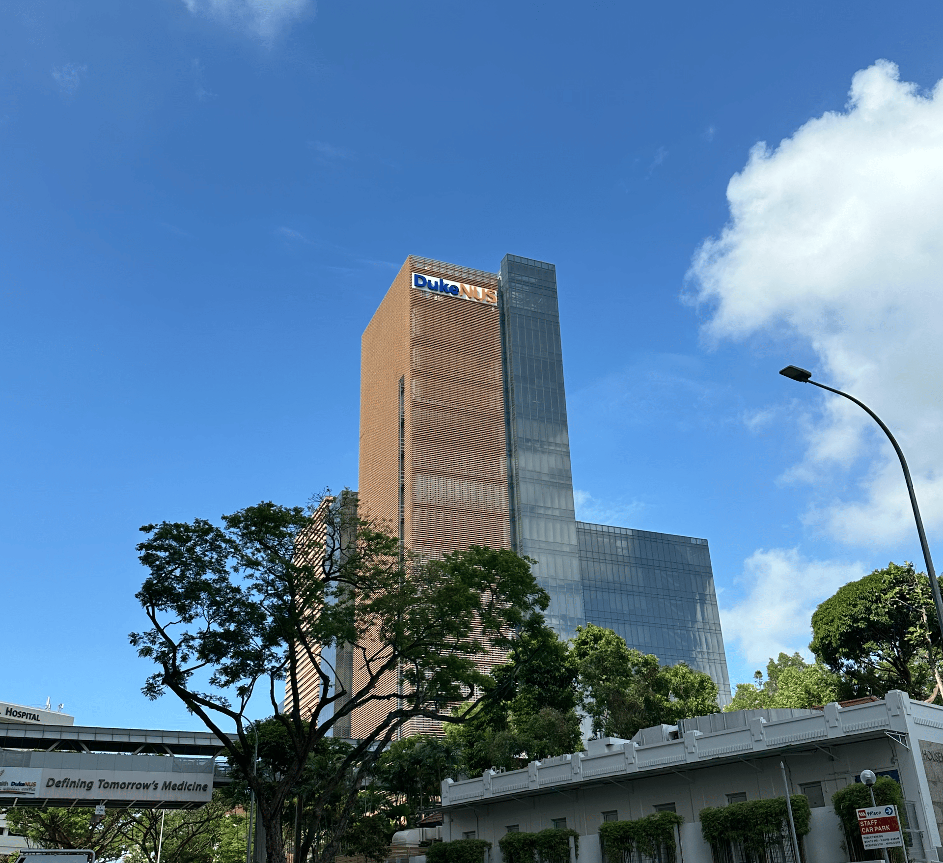 a bird is perched on the top of a building