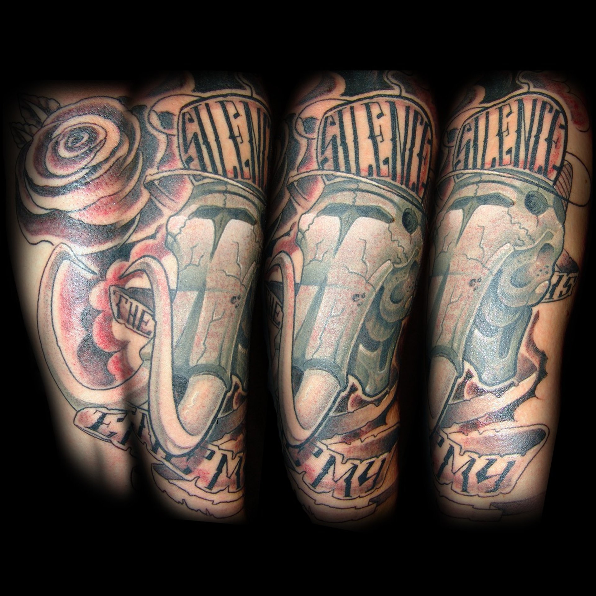 tatuaje calavera mamut blanco negro Barcelona punkotattooartist