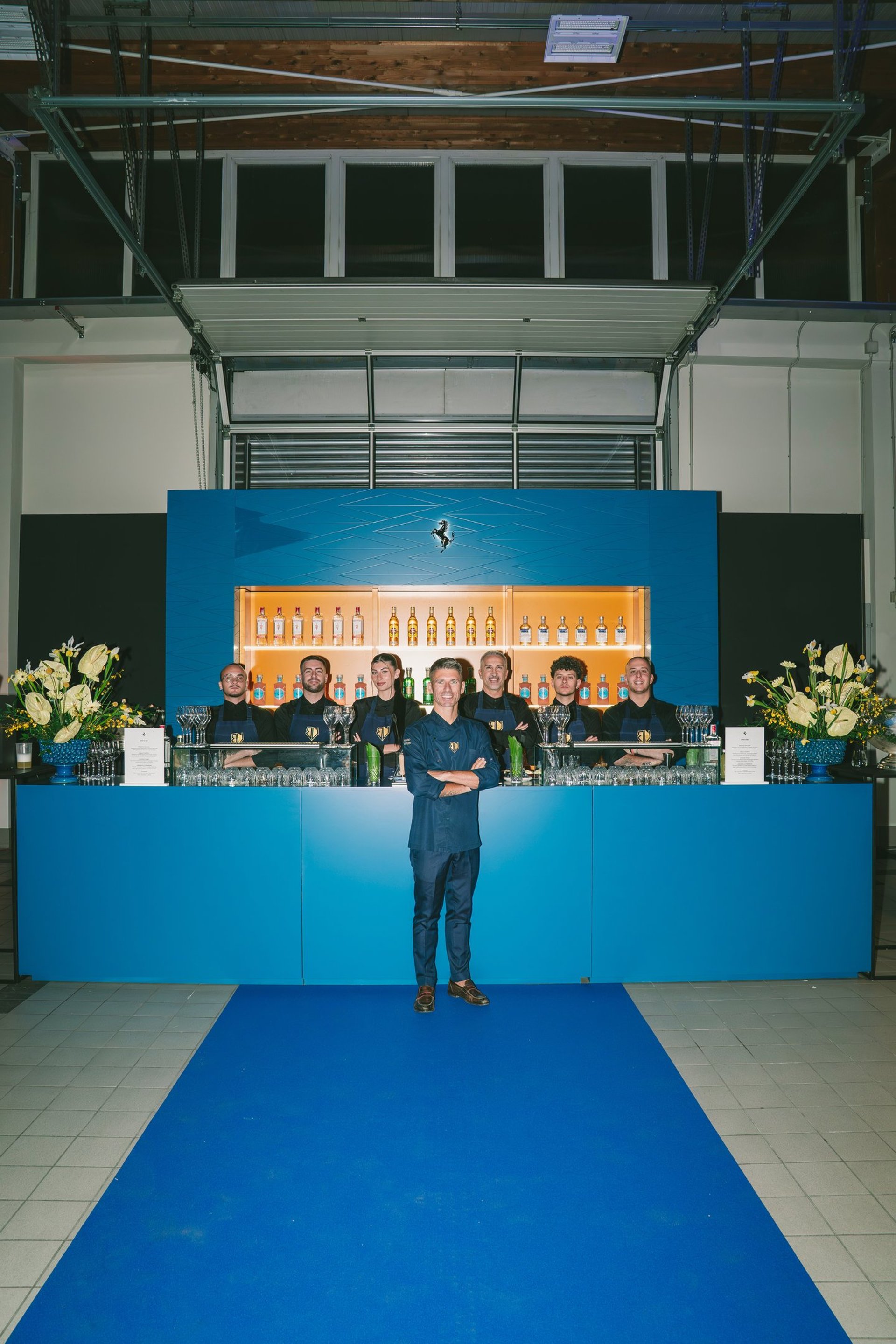 black blue and yellow textile