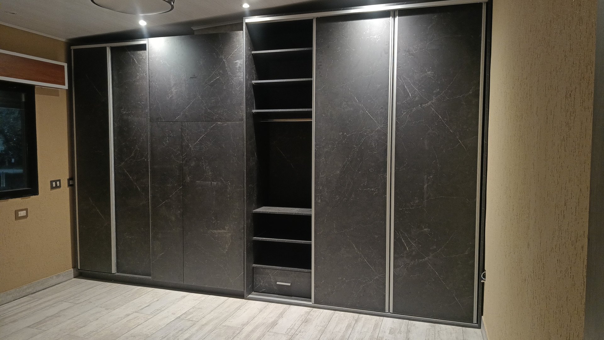 black blue and yellow textile