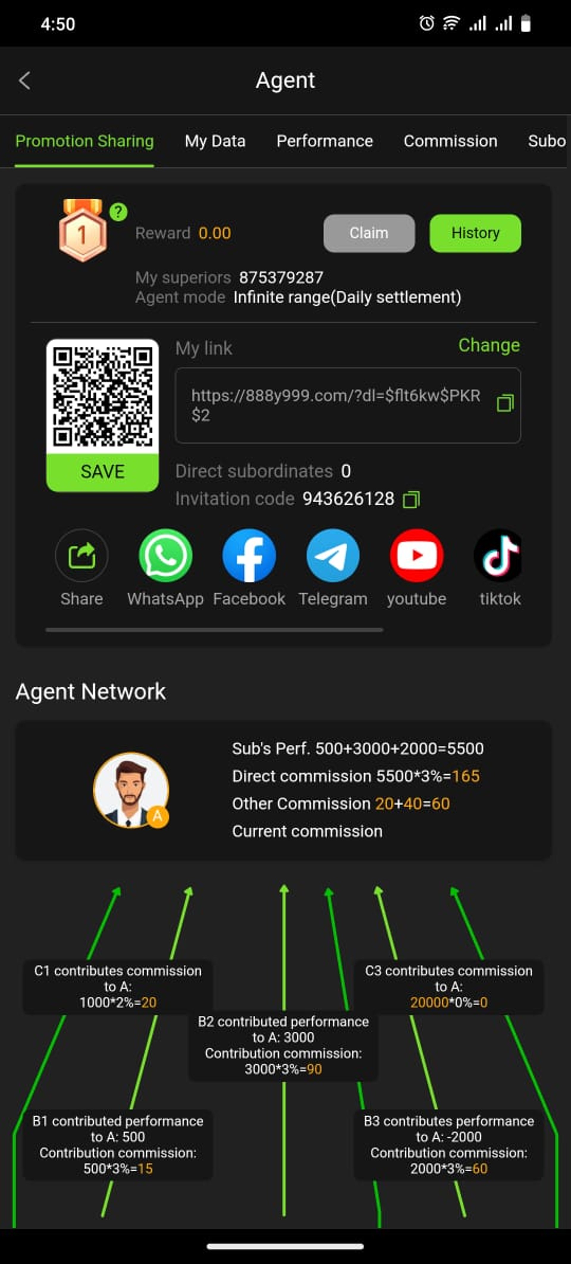 promotion screen in y999app.