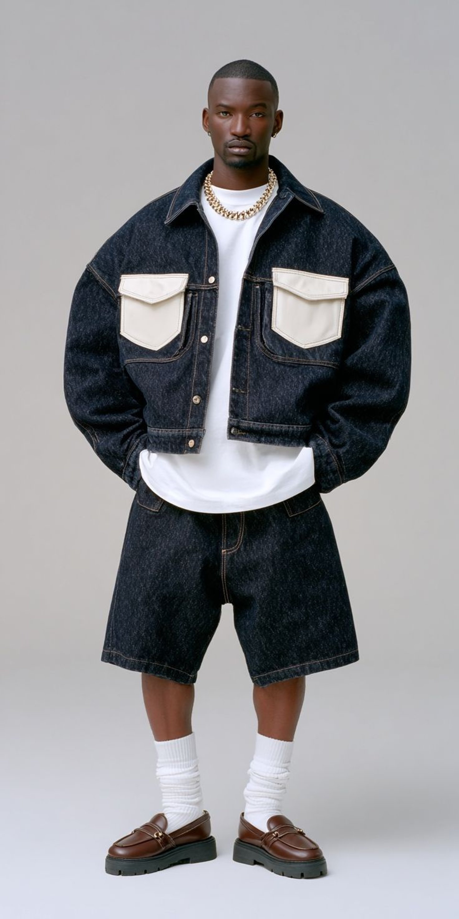 an abstract photo of a curved building with a blue sky in the background