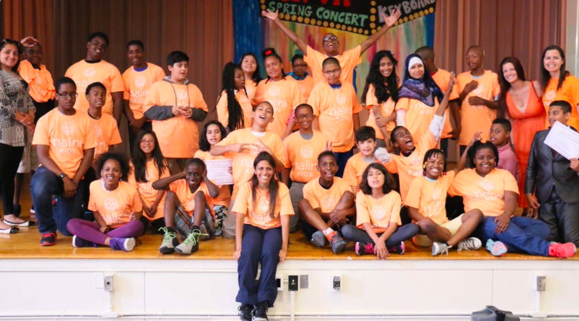 Middle school students graduate NaliniKIDS.