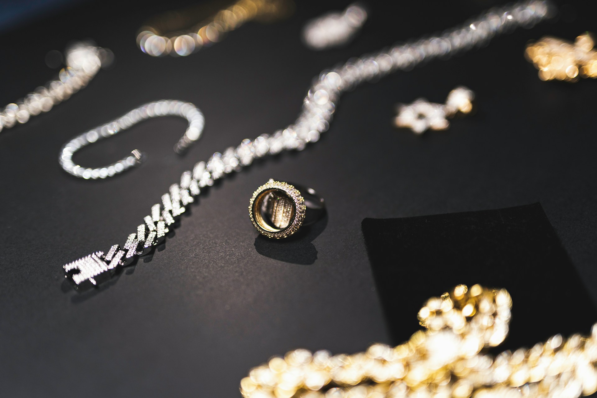 an abstract photo of a curved building with a blue sky in the background