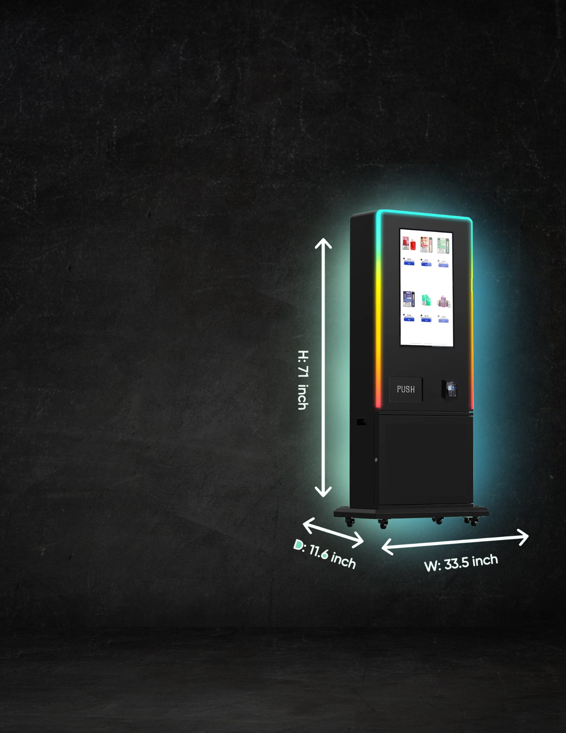 A group of people standing in front of a green light