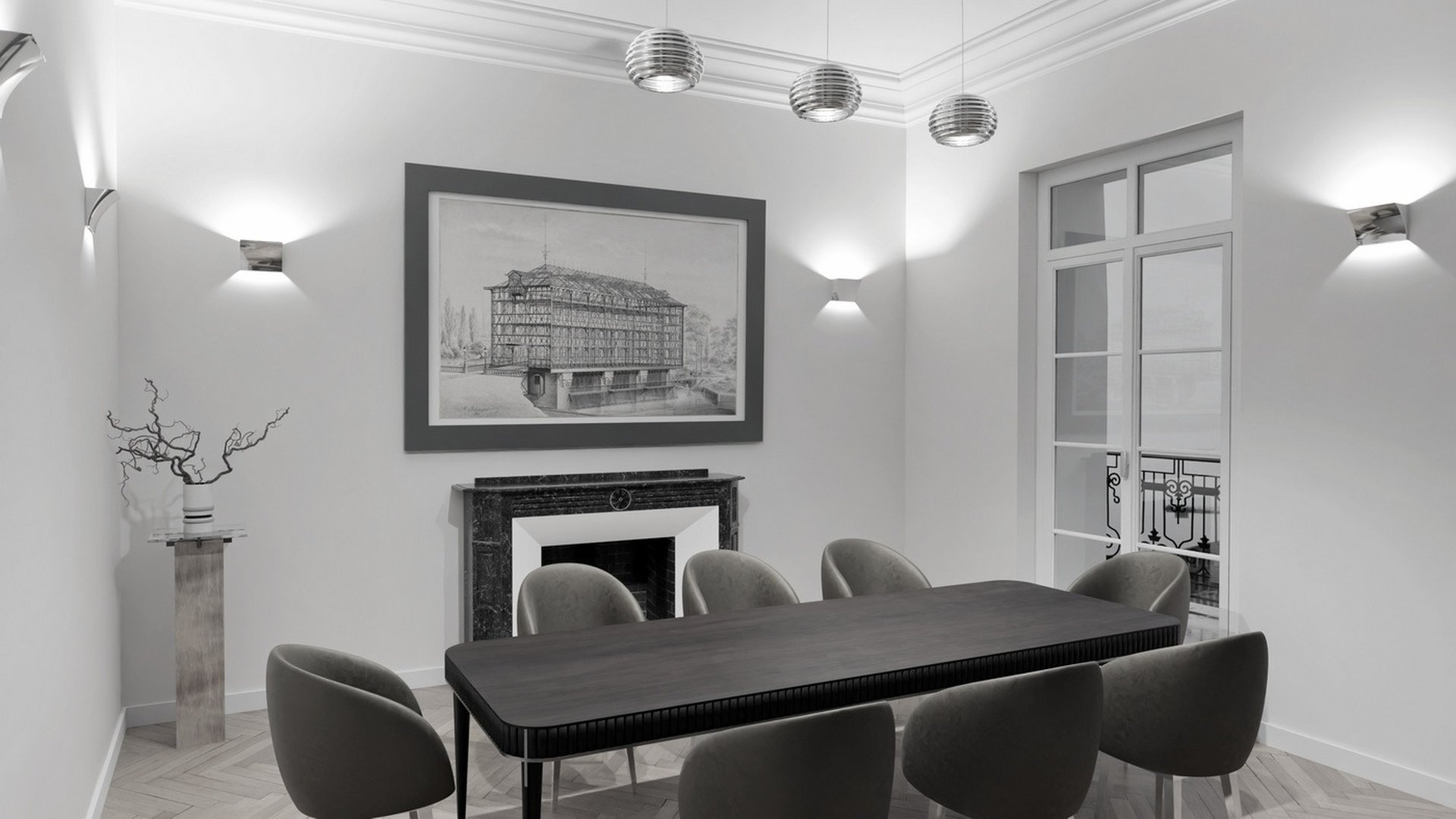 gray computer monitor