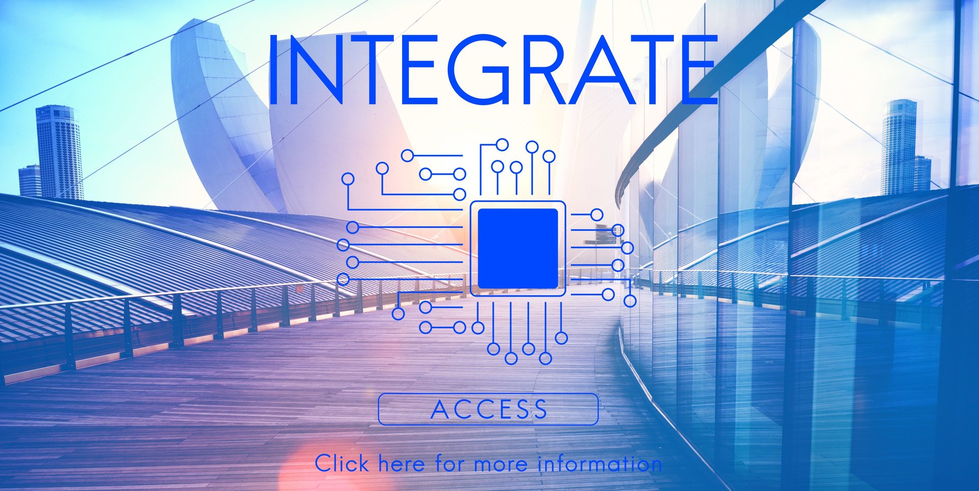 an abstract photo of a curved building with a blue sky in the background