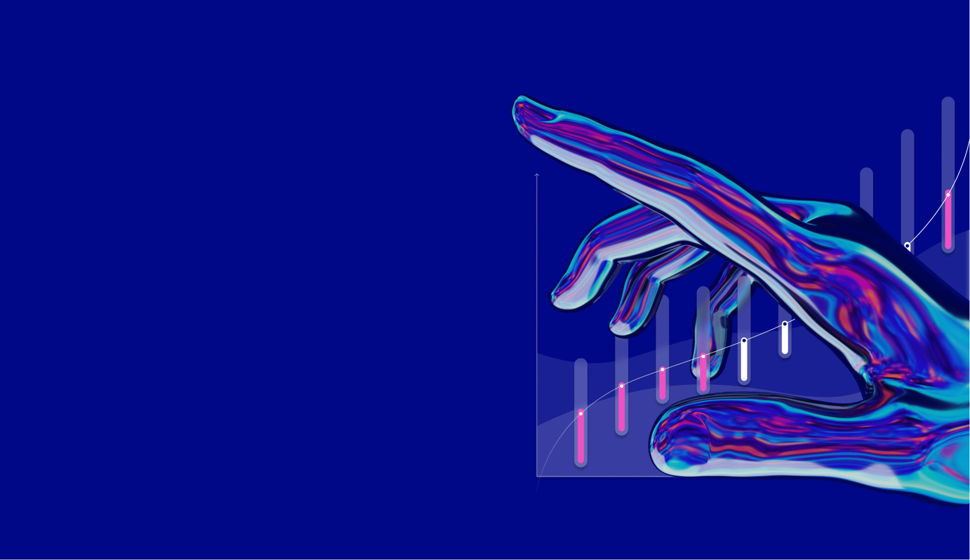 a hallway with a white door and a purple light