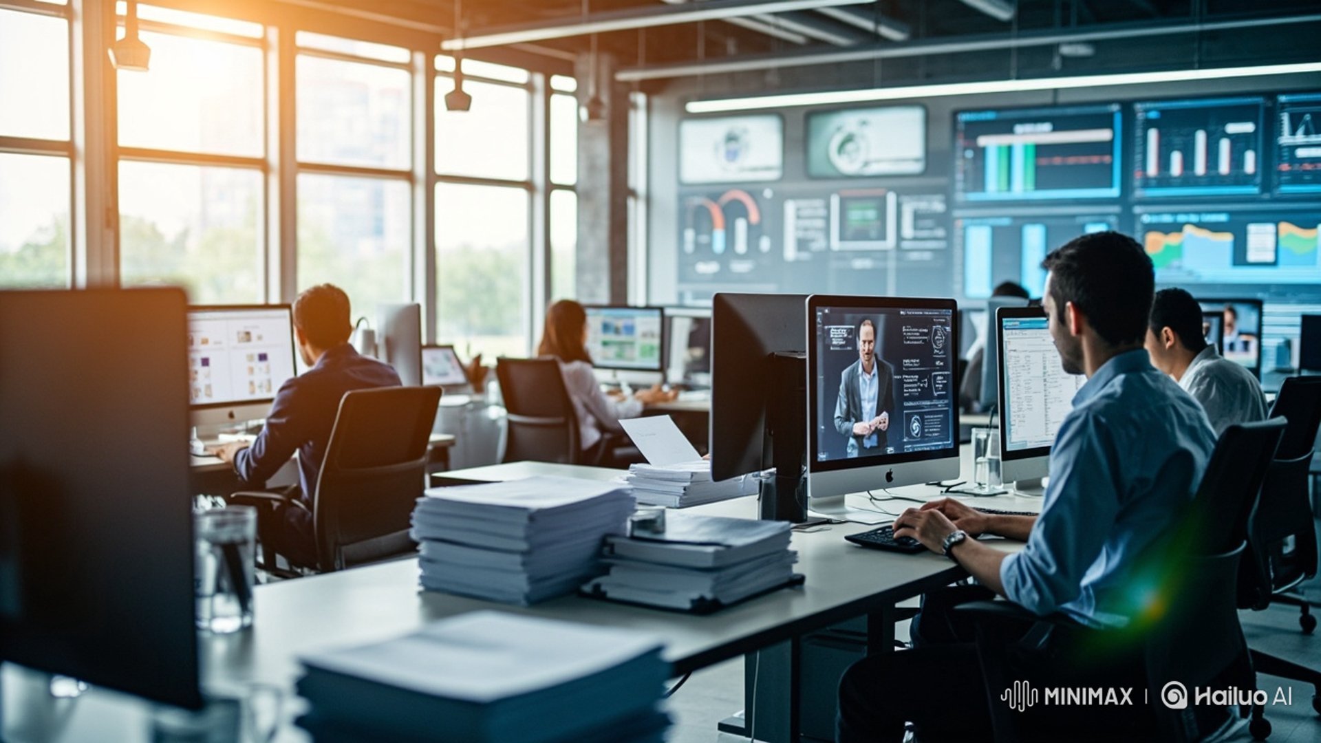 gray computer monitor