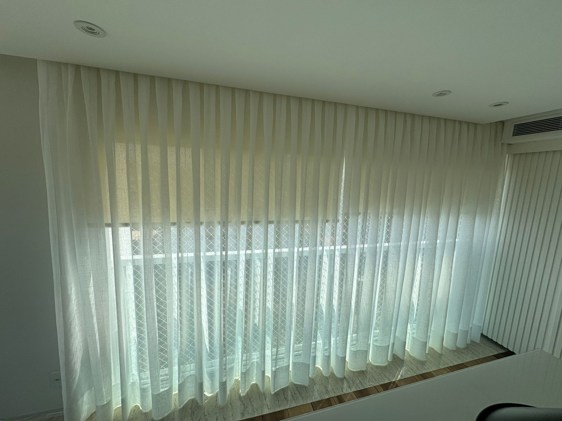 a white table with a white surface