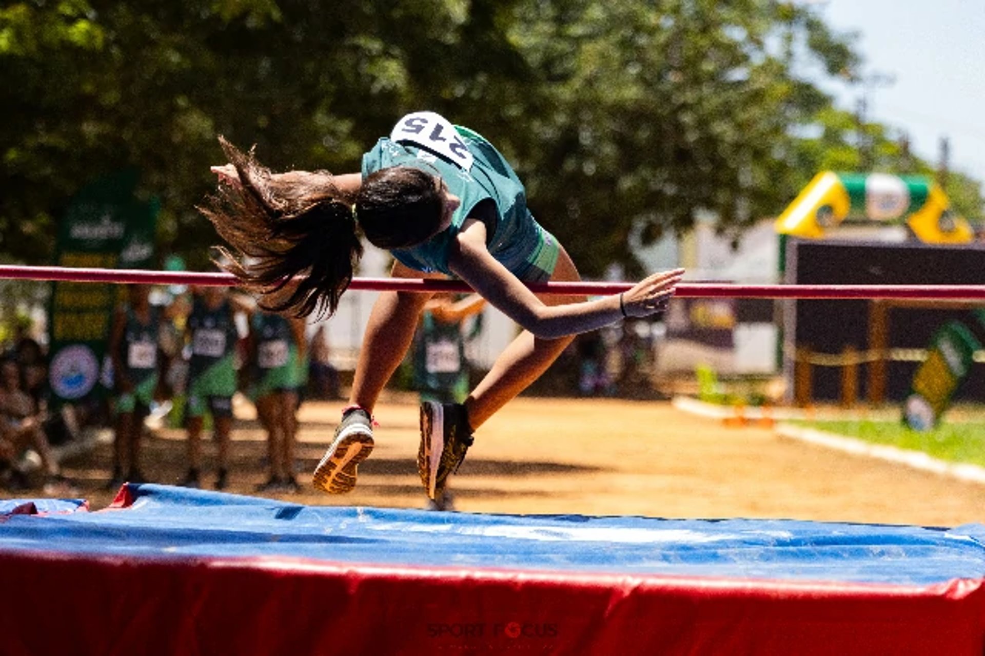 an abstract photo of a curved building with a blue sky in the background