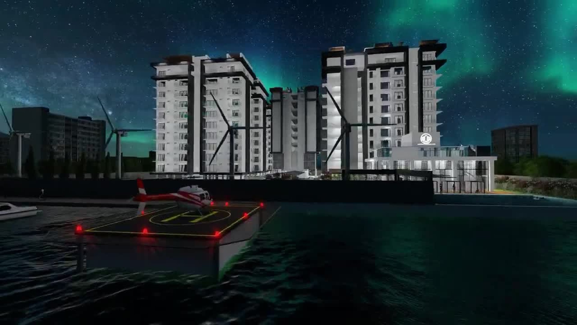 a woman in a red dress wearing a virtual reality headset