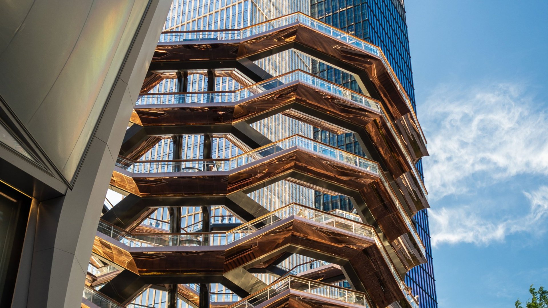 brown and clear curtain wall building