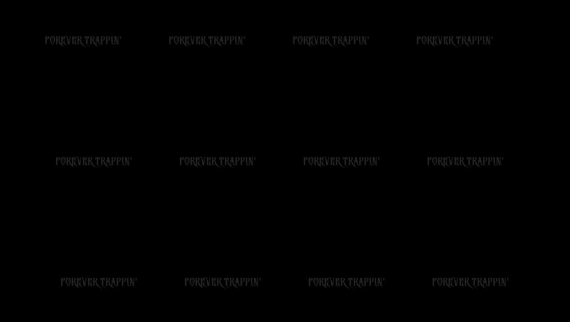 Fondo negro con texto Forever Trappin repetido estilo grafiti