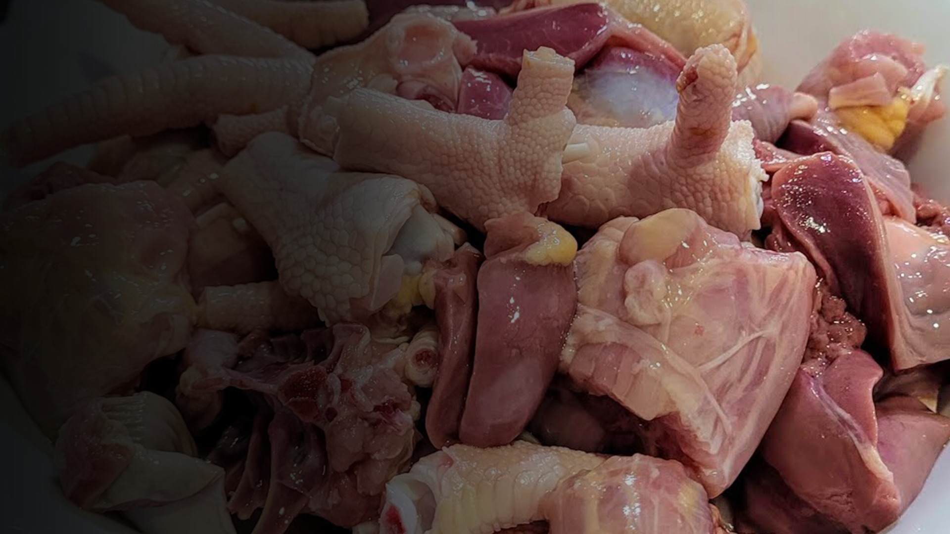 an abstract photo of a curved building with a blue sky in the background