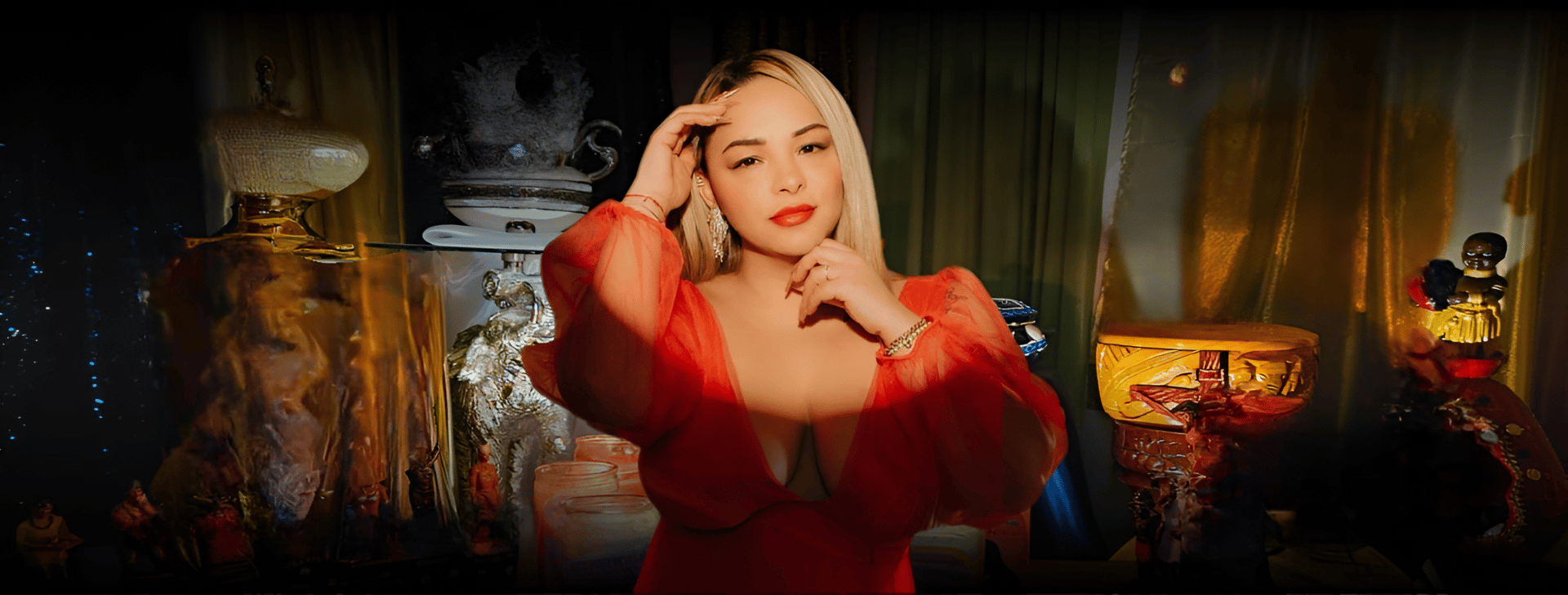 woman wearing yellow long-sleeved dress under white clouds and blue sky during daytime