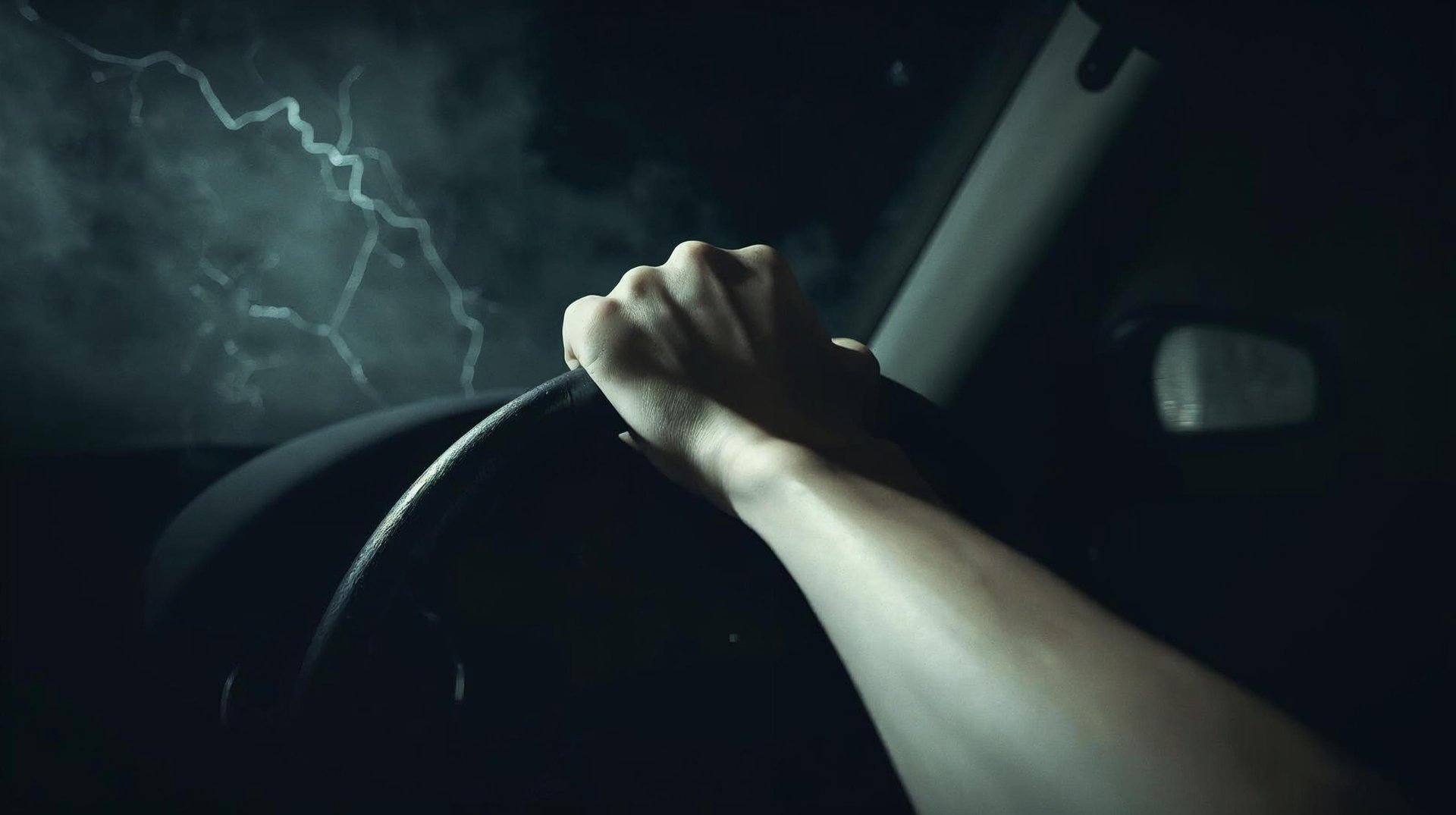an abstract photo of a curved building with a blue sky in the background