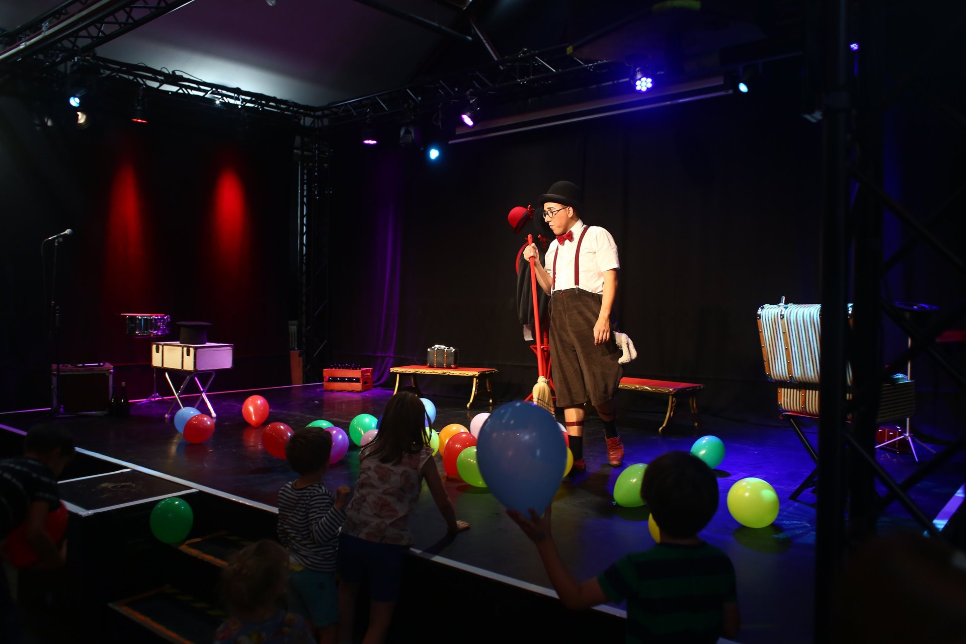 multicolored stripe painted surface