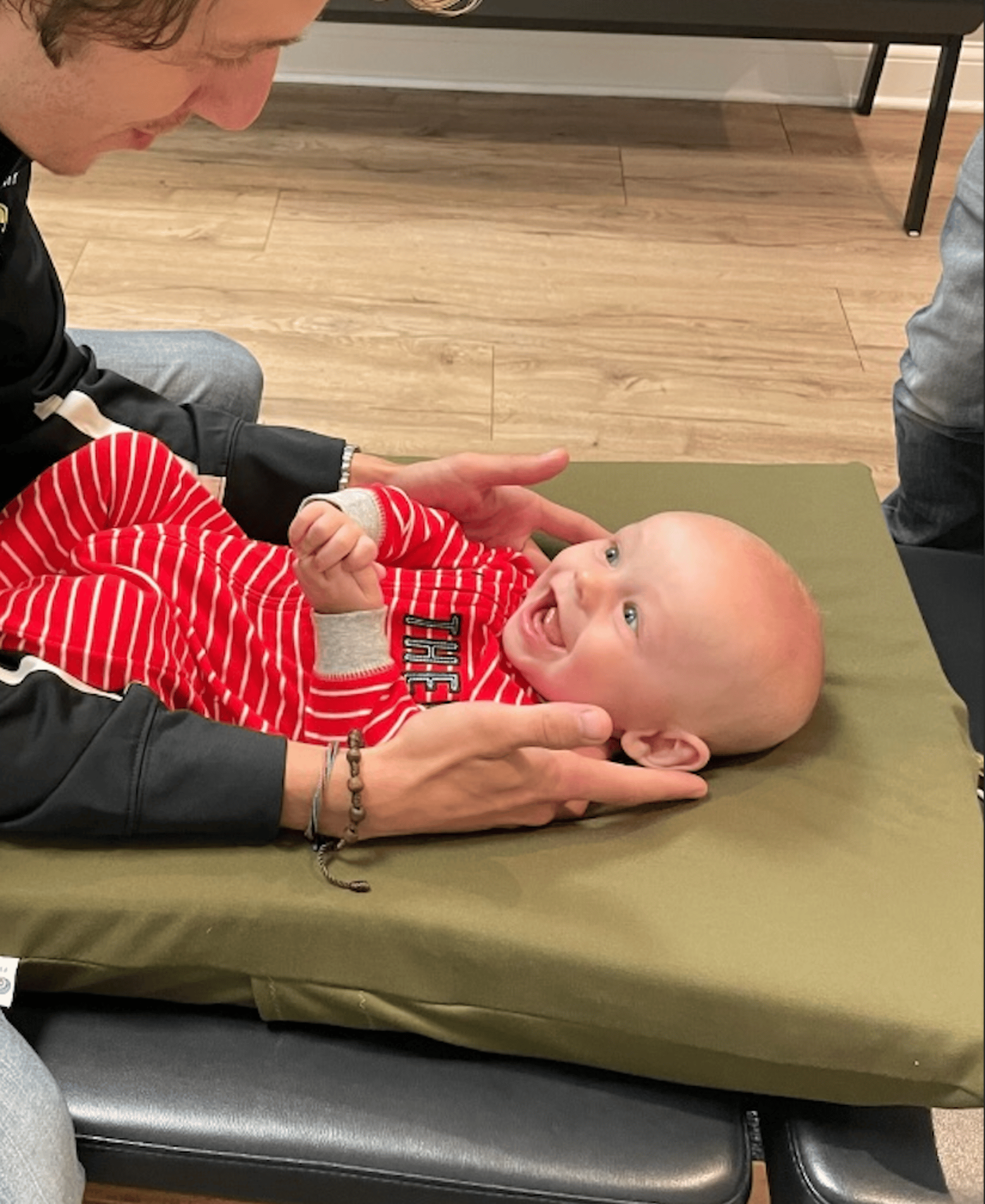 an abstract photo of a curved building with a blue sky in the background