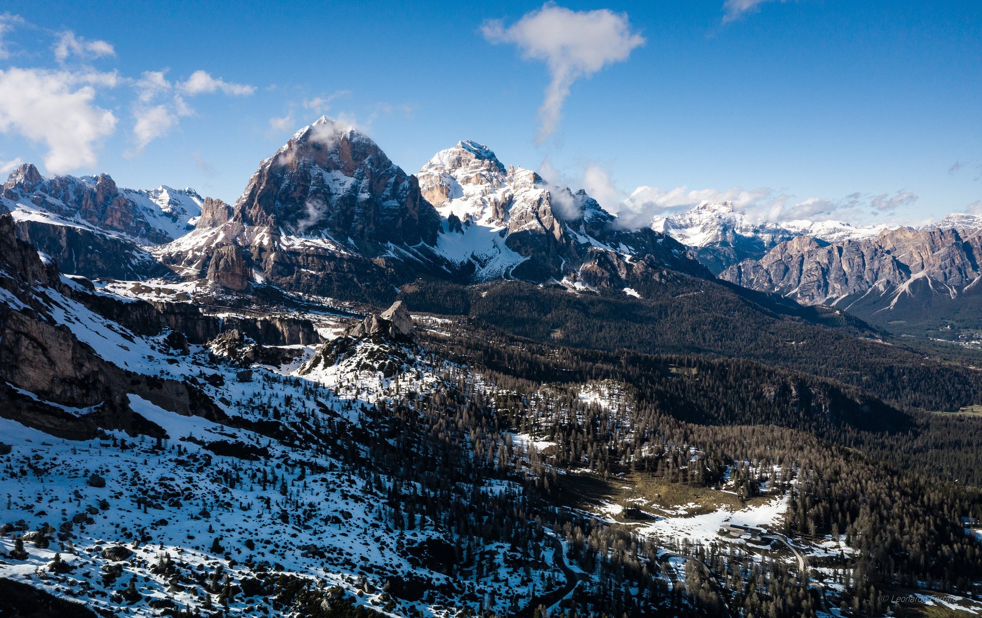 mountain range under blue sky