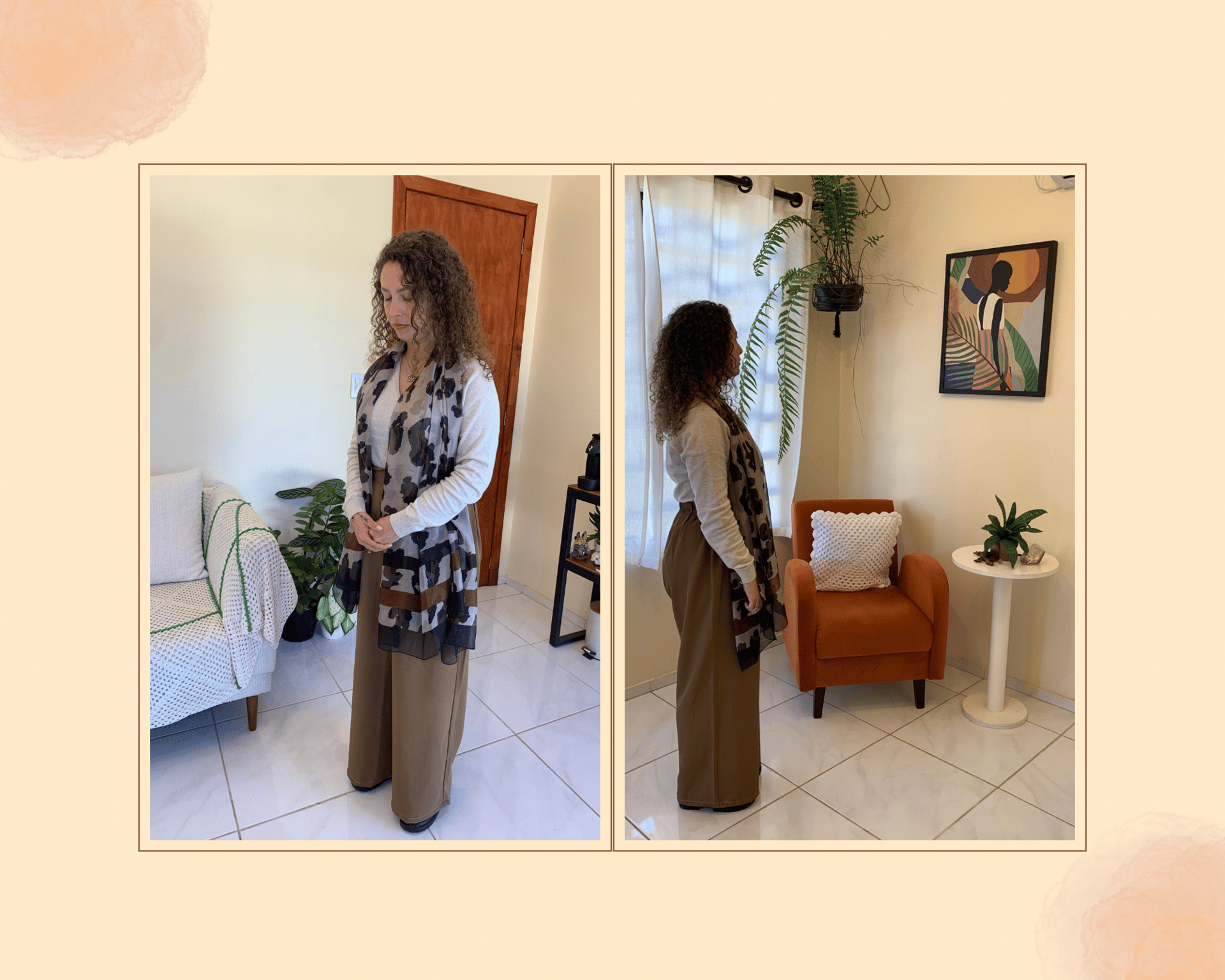 two orange juice in drinking glasses on brown wooden table