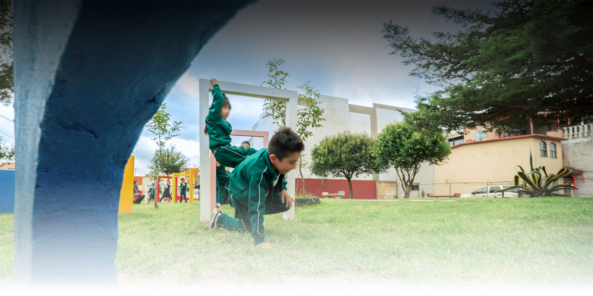 a city street with a bike lane painted on it