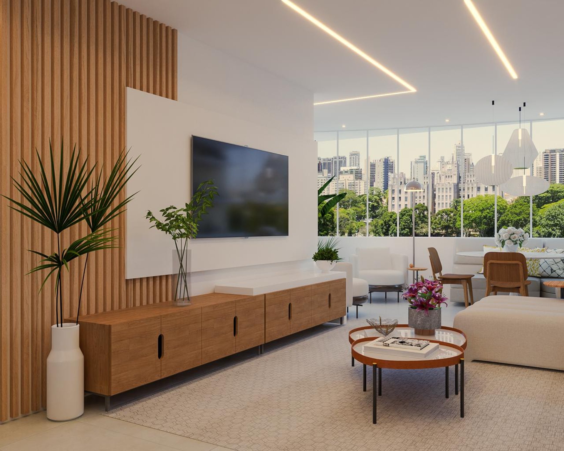 an abstract photo of a curved building with a blue sky in the background