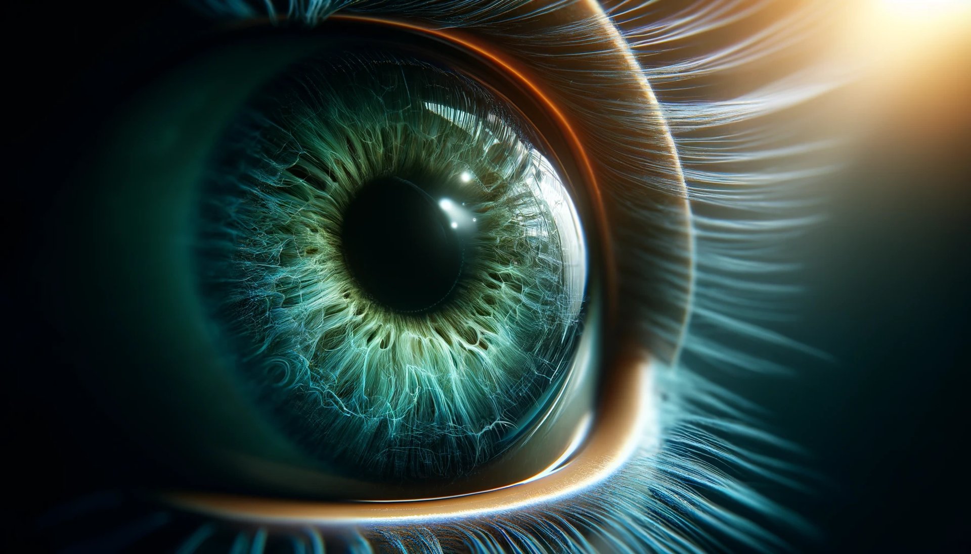 macro photography of human eye